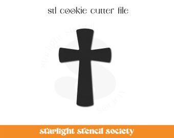 Cross 2 STL Cookie Cutter File | Basic Shape | Custom Cookie Cutter | Instant Download