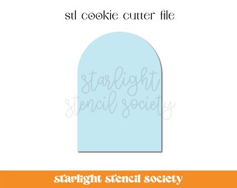 Arch STL Cookie Cutter File | Basic Shape | Custom Cookie Cutter | Instant Download
