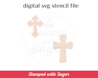 Cross | SVG FILE | Cookie Stencil | Communion  | Digital File