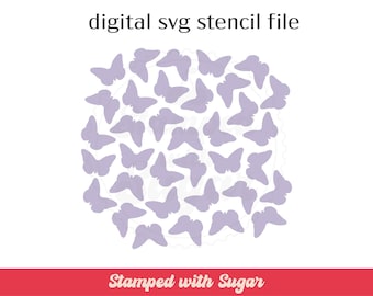 Butterfly Scatter | SVG FILE | Cookie Stencil  | Digital File