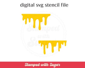 Honey Drip |  SVG File |  Food | Fruit | Cookie Stencil | Digital File
