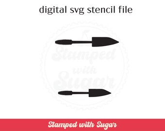 Mascara |  SVG FILE | Makeup  | Cute  Girly | Cookie Stencil | Digital File  | Instant Download