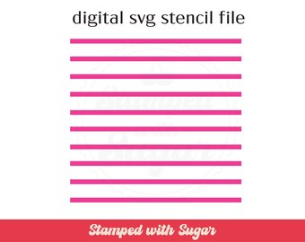 Large Skinny Lines  | SVG FILE | Cookie Stencil  | Stripe  | Background | Bday | Instant Download | Digital File