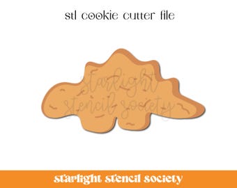 Dino Chicken Nugget 5 STL Cookie Cutter File | Basic Shape | Food | Custom Cookie Cutter | Instant Download