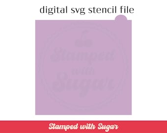 Blank Stencil Template | SVG FILE | Cookie Stencil  | Digital File