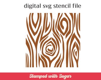 Woodgrain 2 | SVG FILE | Cookie Stencil  | Pattern  | Background | Cute Modern | Instant Download | Digital File