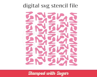 High Heel Rows | SVG FILE | Cookie Stencil | Shoes | Digital File | Instant Download | Mother | Girly | Fashion