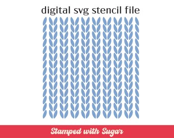 Knit Background |  SVG FILE | Cookie Stencil  | Christmas | Background | Cookies | Instant Download | Digital File