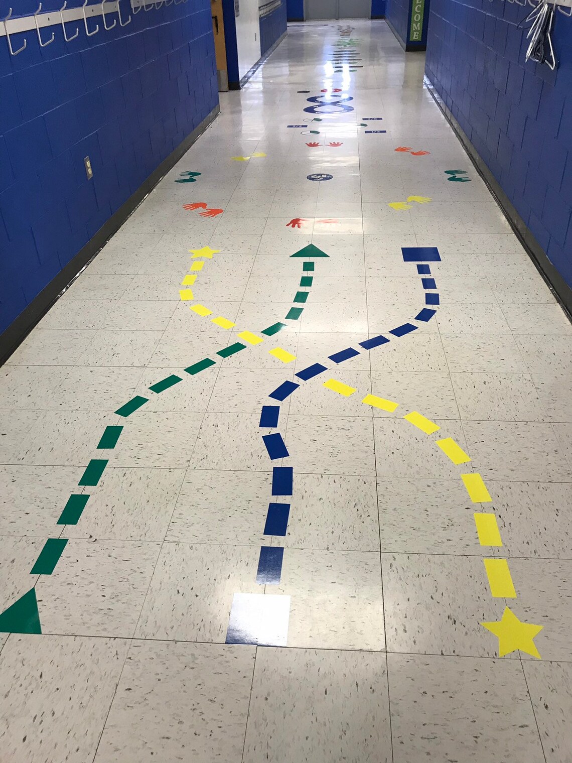 Shape Walk Sensory Path Sensory Hallway Sensory Path Etsy Australia