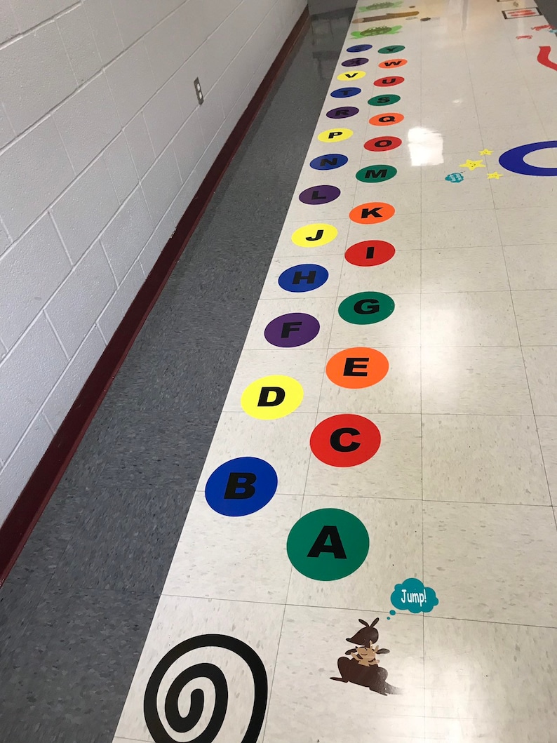 Alphabet decals for Floor Path Sensory Path Decals Sensory Etsy