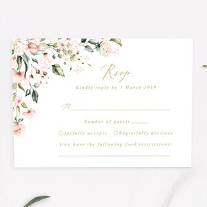 Cartões Rsvp para casamento, modelo de cartão Rsvp de casamento de hortênsia, cartão postal Rsvp floral, cartão Rsvp imprimível, inserção Rsvp, cartão Rsvp A2