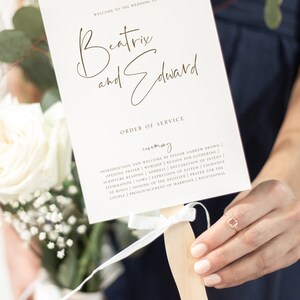 Simple Wedding Program Template Download Ceremony Program Wedding Fan