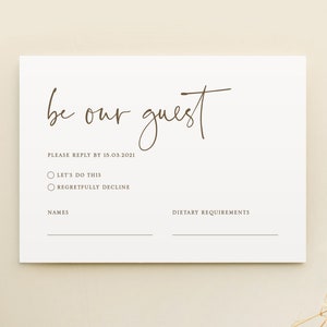 Rsvp cards for wedding, Simple Wedding Rsvp Card Template, Rsvp Postcard, Printable Rsvp Card, Rsvp Insert, Rsvp Detail Card, Digital RSVP