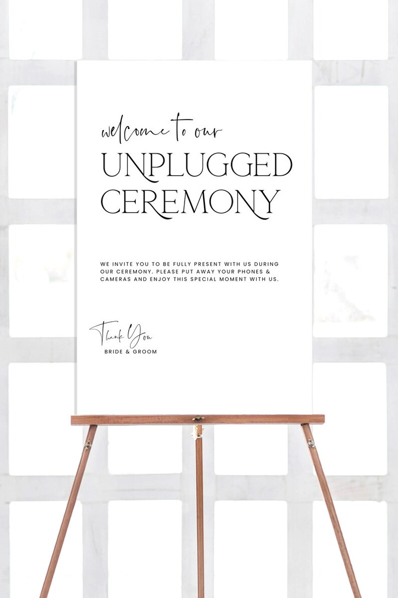 Unplugged Ceremony Sign Template Welcome to Unplugged Etsy Unplugged Ceremony Sign Template Welcome to Unplugged Etsy