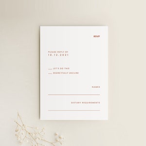 Rsvp cards for wedding, Minimal Wedding Rsvp Card Template, Rsvp Postcard, Printable Rsvp Card, Rsvp Insert, Rsvp Detail Card, Digital RSVP