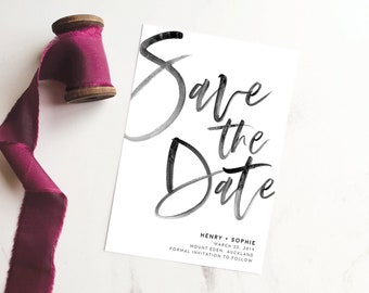 Save The Date Cards Printable Download Modern Save The Date Digital Download PDF Unique Save Our Date Template: Size 5x7, A2 + Mobile Evite