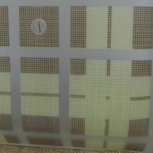 PLAID GLASS REPLACEMENT Light Cover/Ceiling Light/13&quot; x 13&quot;