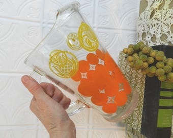 GLASS PITCHER HARVEST Emblems/