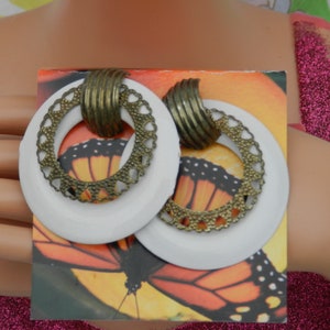 VINTAGE METAL HOOP Earrings