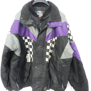 MEN&#39;S SNOWMOBILE JACKET 2XX/Cold Wave/ Color Block Winter Jacket / Athleisure Sportswear / Streetwear Fashion / Vintage Cold Wave