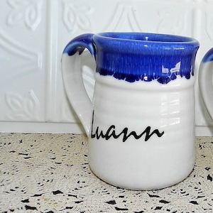 PERSONALIZED MUG/Luann/DRIPWARE/Blue/White