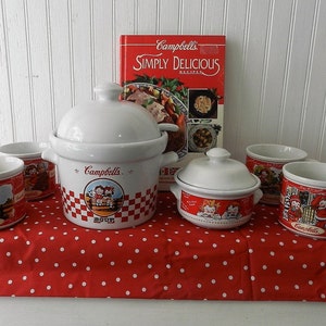 CAMPBELLS COLLECTION/TUREEN/4Mugs/Mini Crock/Cookbook.