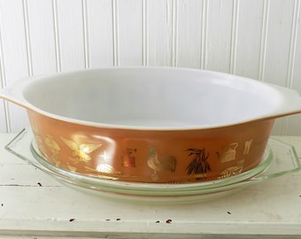 ヴィンテージ パイレックス アーリーアメリカン 043 1 1/2 クォート