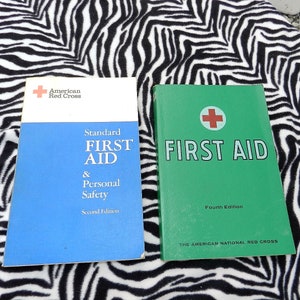2 VINTAGE FIRST AID Books