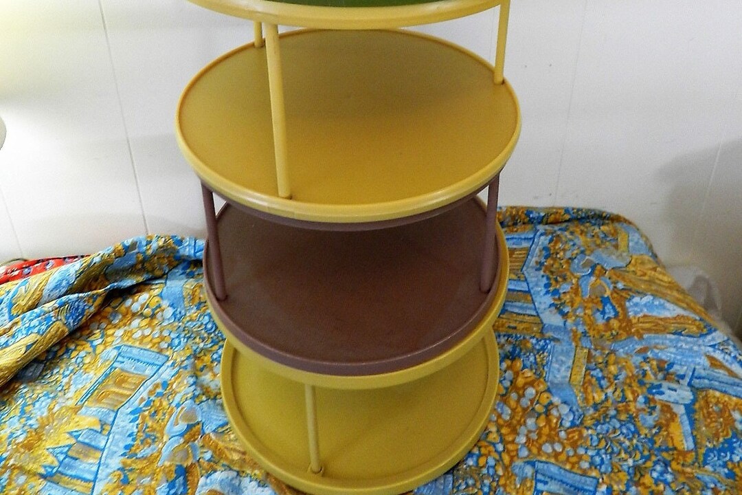 RUBBERMAID LAZY Susan/turntable Storage Racks/ 2 Tier Etsy