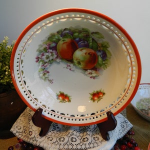 CUTWORK BOWLS/BAVARIA Schumann/1930-1940/8&quot;-9&quot; Serving Bowls