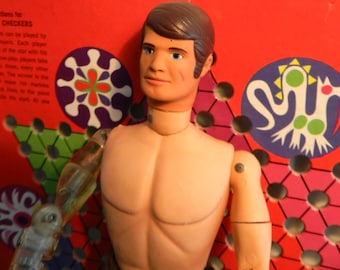 1975 AT0MIC MAN/G.I. J0E por HASBR0/12"/FIGURA DE ACCIÓN BÍNICA/Hecho en H0NG K0NG