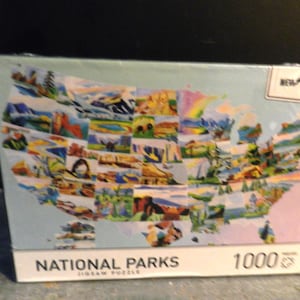 NeW NATI0NAL PARKS JIGSAW PUzzLE by NEWVEREST/ 1000 PiECES/NeW ViNTAGE/UN0PENED