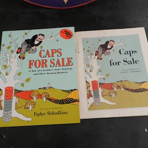 Set of 2 CAPS FOR SALE/Esphyr Slobodkina/Soft Cover
