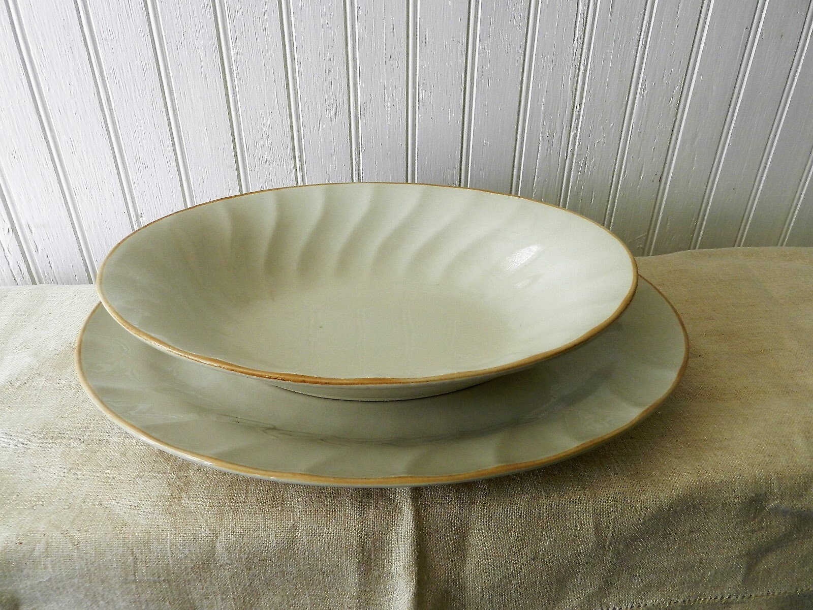 お皿　ハースサイドストーンウェア　10枚 ストーンウェア/大皿10枚セット/Americana Hearthside - メルカリ