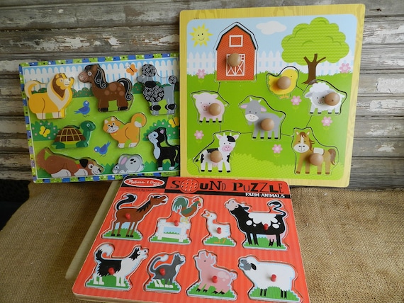 EASY GRAB WOOD Puzzle/first Learning Co. SH200301 - Etsy