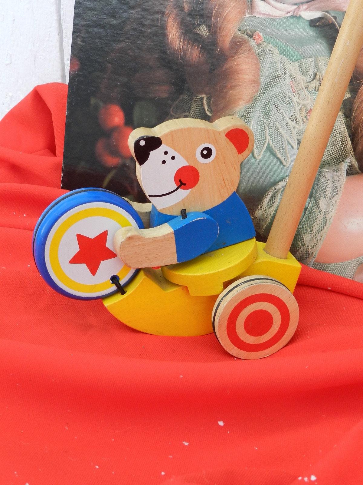 Melissa & Doug Drumming Bear Push Toy : Melissa \u0026 Doug K\u0027s Kids - Teddy Wear Stuffed Bear