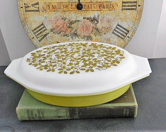 Timeless, Collectible/OLIVE  VERDE 1 1/2QT. Divided  Covered Bowl