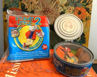 Comida para niños Stuart Little Wendy&#39;s, año 2002, lata de comida para gatos