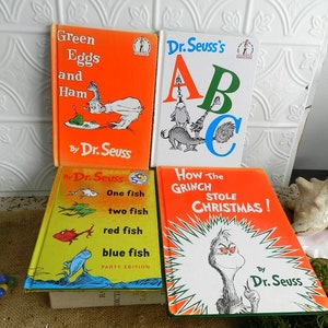 Wählen Sie aus 4 DR. SEUSS BOOKS/Hardcover/Vintage