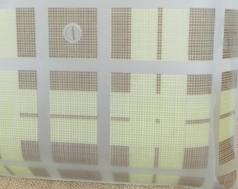 PLAID GLASS REPLACEMENT Light Cover/Ceiling Light/13" x 13"