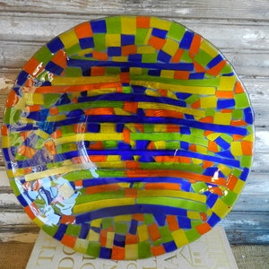 FUSED GLASS SERVING Bowl/13.5&quot; Diam.
