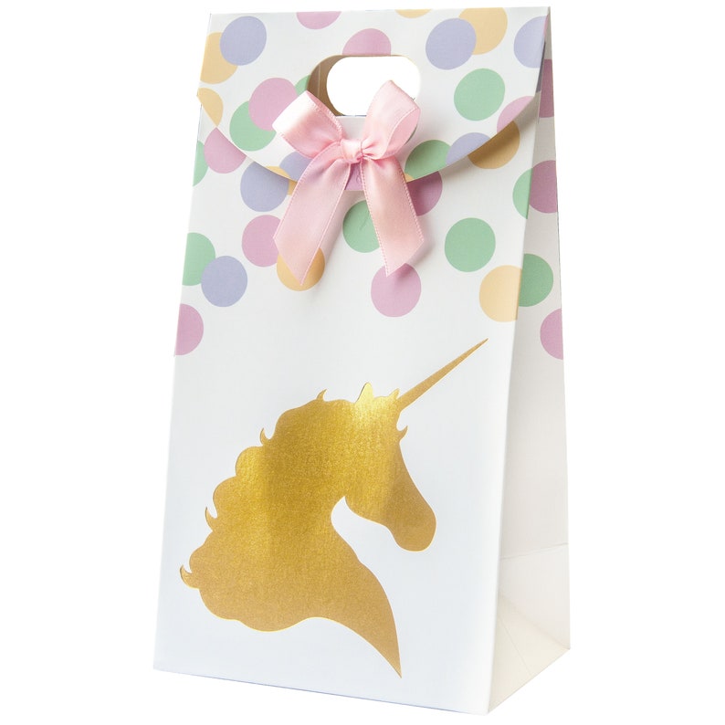 24 Unicorn Party Favor Bags Goodie Bags Candy Treat Bags by Etsy
