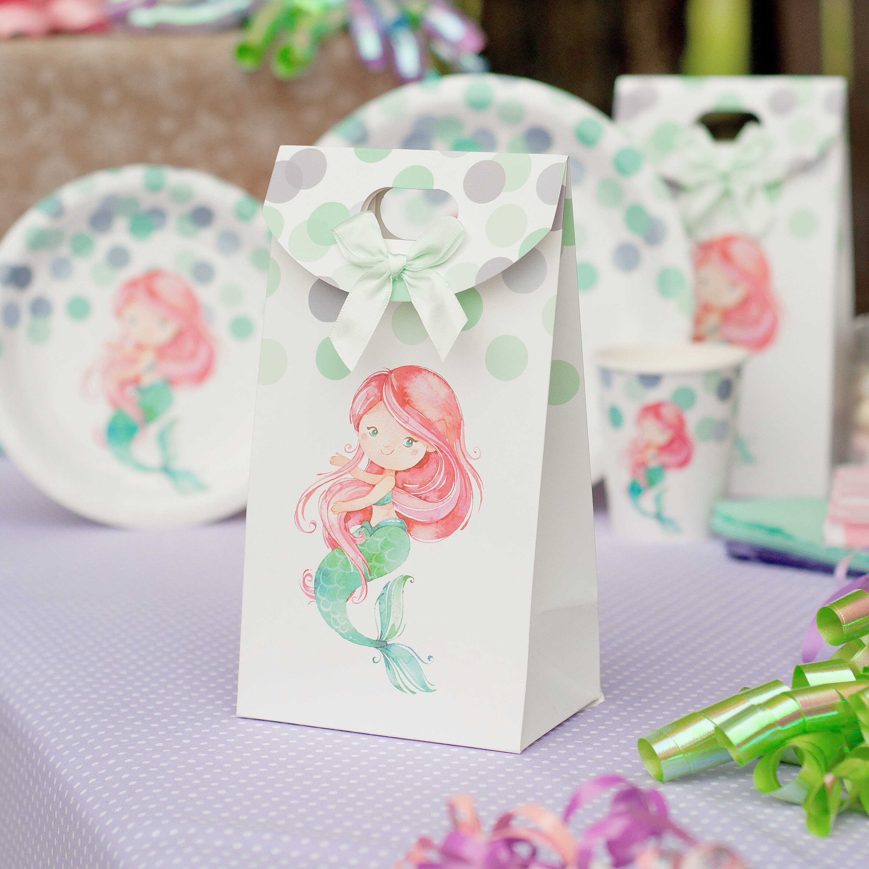 Mermaid Party Supplies Set by Party Crush Mermaid Theme Party Etsy
