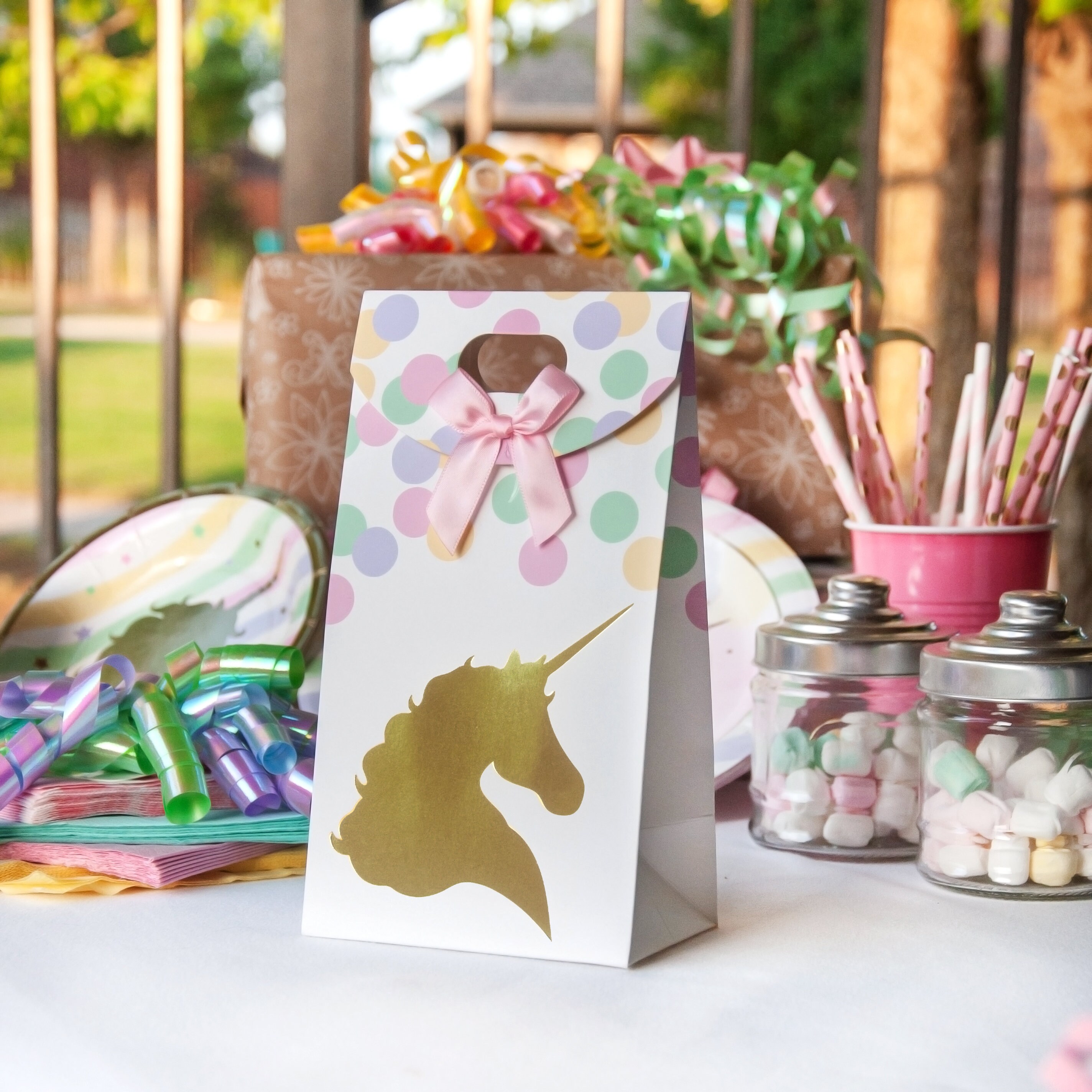 24 Unicorn Party Favor Bags Goodie Bags Candy Treat Bags by Etsy