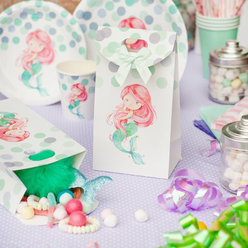 Mermaid Party Supplies Set by Party Crush Mermaid Theme Party Etsy