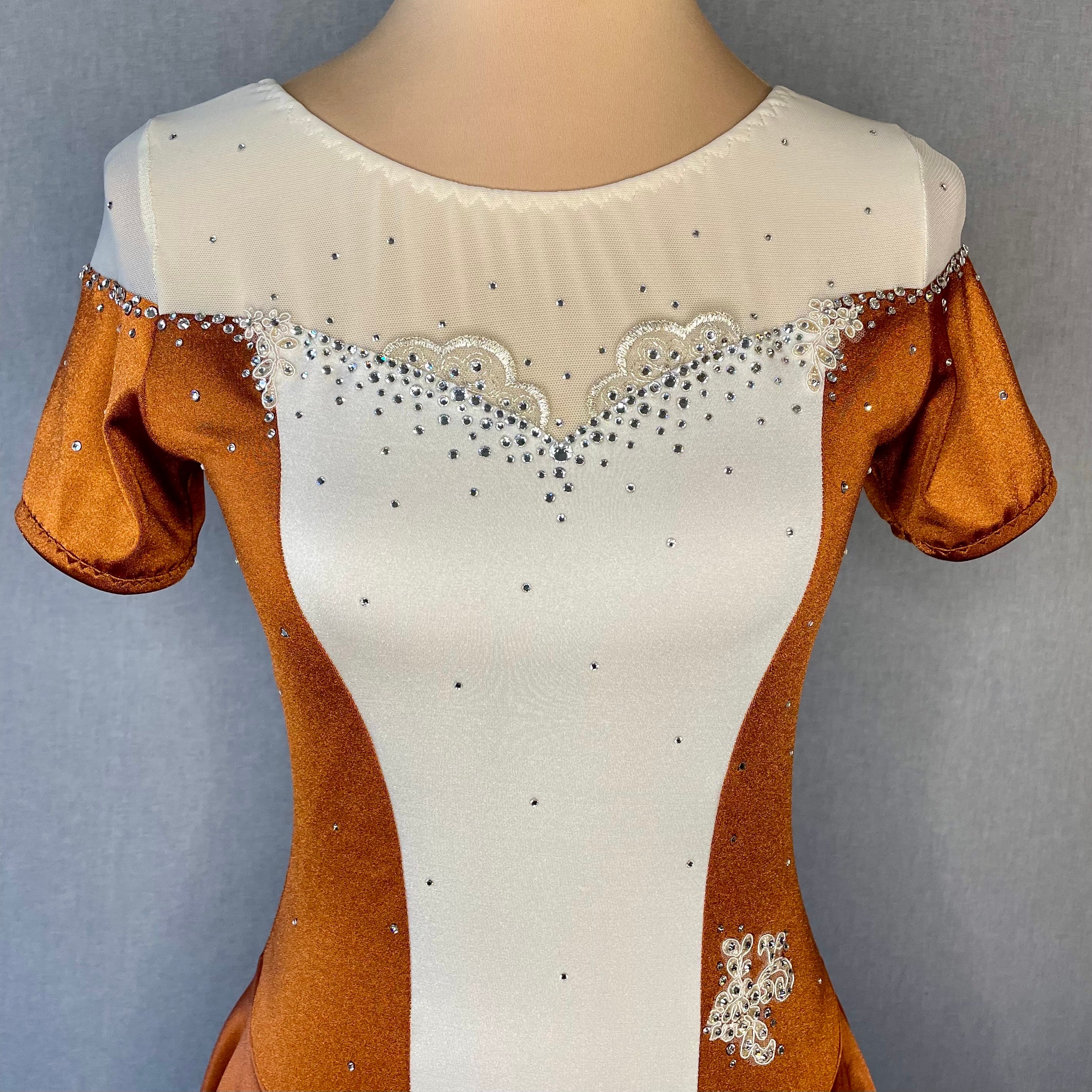 Brown Figure Skating Dress - Etsy Brown Figure Skating Dress - Etsy