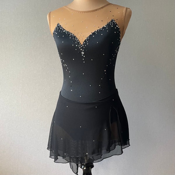 Black Skating Dress-Adult X-Small