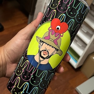 Bad Bunny Un Verano Sin Ti Custom Skinny 20oz Tumbler