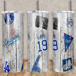 Personalized Los Angeles Dodgers Sublimated 20 oz tumbler, hot and cold drinks, perfect gift