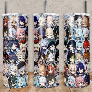 Anime Fantastical World, 20oz skinny tumbler, for hot and cold drinks